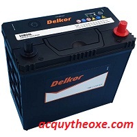 Bình ắc quy Delkor 55B24L 12V 45Ah